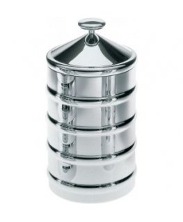 Alessi CB03 pārtikas uzglabāšanas konteiners Apaļš Burka 1,14 L Nerūsējošs tērauds