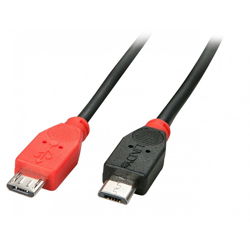Lindy 31760 USB кабель USB 2.0 2 m Micro-USB B Черный
