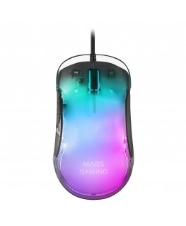 Mars Gaming MMGLOW kompiuterio pelė Žaidimams Dešinės rankos USB A tipo 12800 DPI