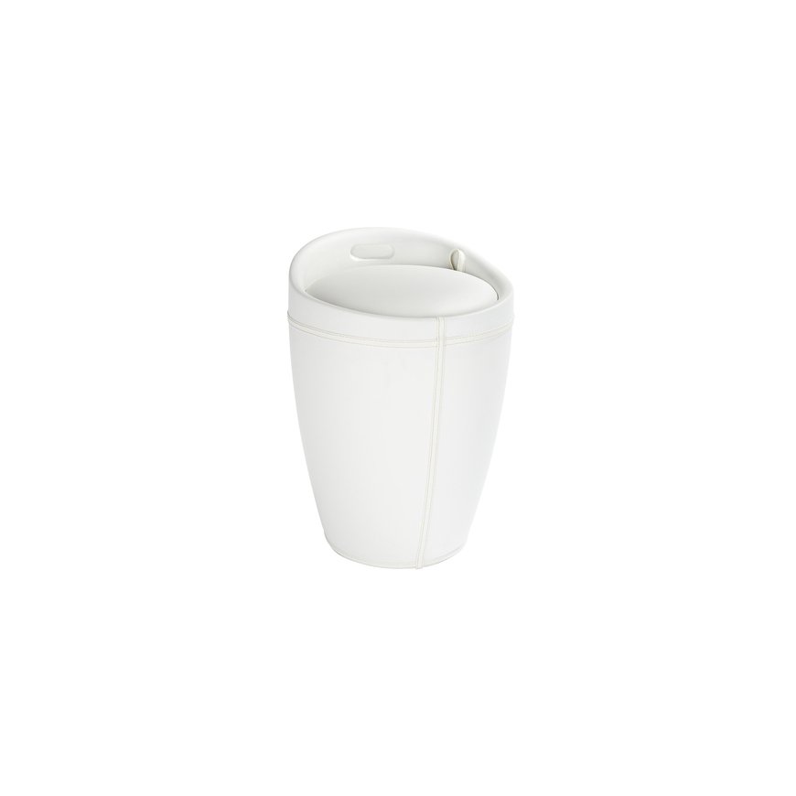 WENKO 21773100 veļas grozs 20 L Apaļš Akrilonitrilbutadiēnstirēnterpolimēra (ABS), Poliesters Balts