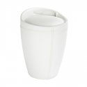 WENKO 21773100 корзина для белья 20 L Круглый АБС-пластик, Полиэстер Белый