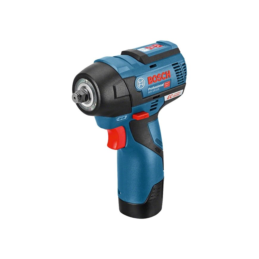 Bosch GDS 12V-115 Professional 2600 RPM Must, Sinine, Punane
