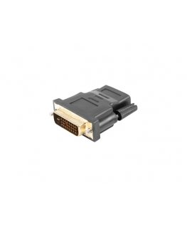 Lanberg AD-0010-BK kabeļu spraudņu pāreja HDMI DVI-D Melns