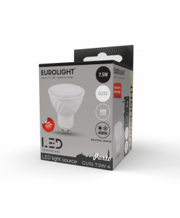Porto LED lemputė 7.5W 4000K RA80 GU10 Eurolight
