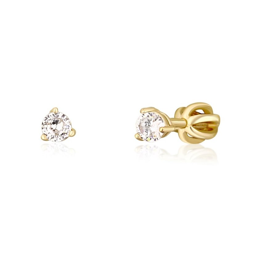 JVD Charming gold-plated earrings with zircons SVLE1501XH2GO – 2