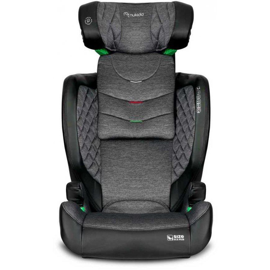 Turvaistuin Nukido Louis musta-harmaa 15-36 kg ISOFIX – 3