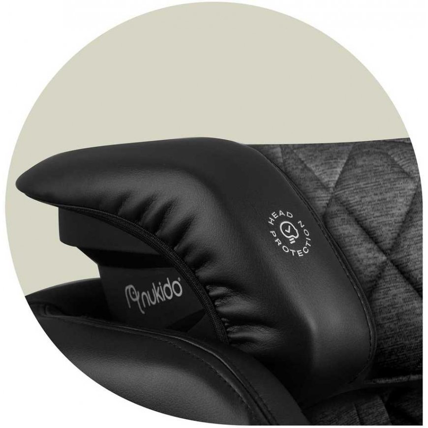 Turvaistuin Nukido Louis musta-harmaa 15-36 kg ISOFIX – 4