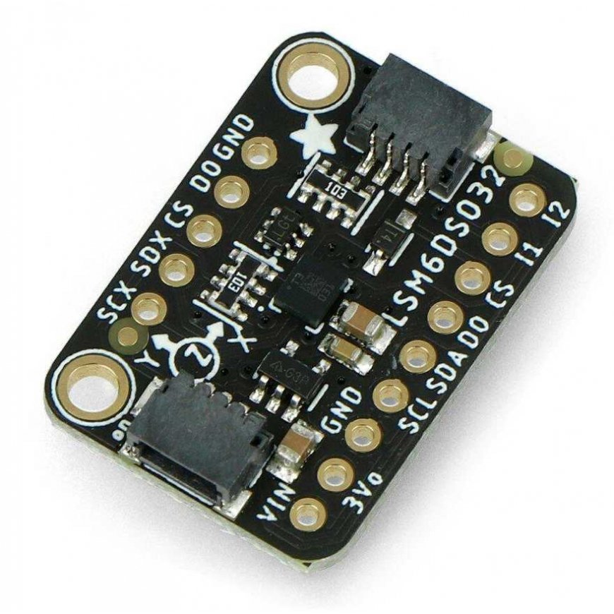 LSM6DSO32 6DoF IMU, 3-axis accelerometer and gyroscope, Adafruit 4692