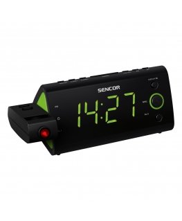 Sencor SRC 330 GN радиоприемник Часы Цифровой Черный, Зеленый