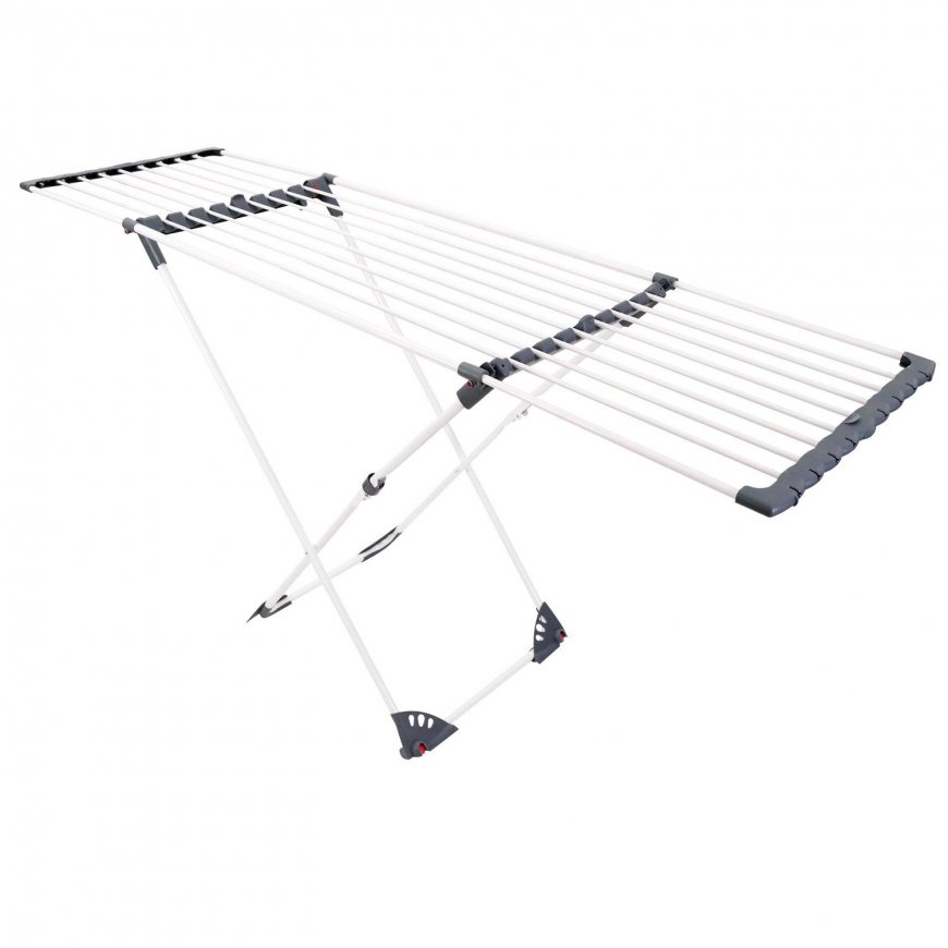 Massido Clothes dryer with wheels, telescopic Ursula, 20 meters – 2
