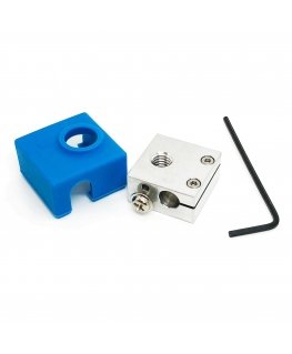 Micro Swiss Heater Block Upgrade with Silicone Socks for CR10 / Ender 2 / Ender 3 / ANET A8 Printer MK7, MK8, MK9 Hotend