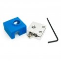 Micro Swiss Heater Block Upgrade with Silicone Socks for CR10 / Ender 2 / Ender 3 / ANET A8 Printer MK7, MK8, MK9 Hotend