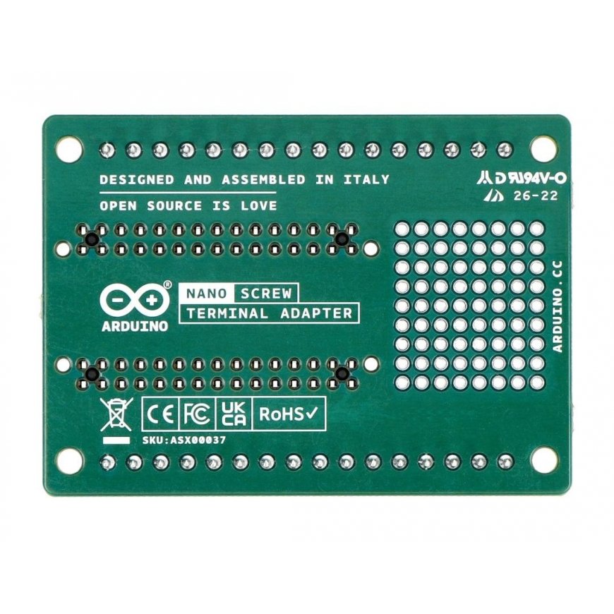 Nano varžtinių gnybtų adapteris - varžtinės jungtys - Arduino Nano priedėlis - Arduino ASX00037 – 2