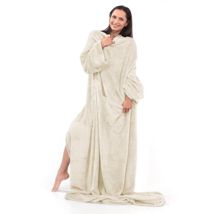Pledas DecoKing Lazy, smėlio, 150 cm x 180 cm – 2