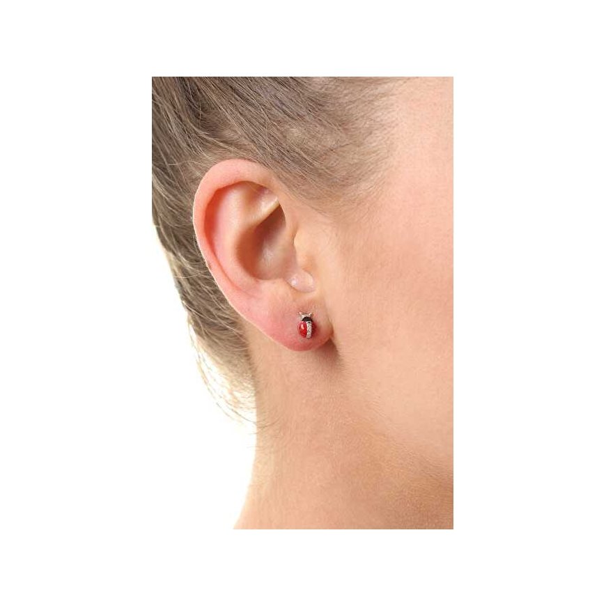 Moiss Playful Silver Stud Korvakorut Leppäkerttuja E0000672 – 2
