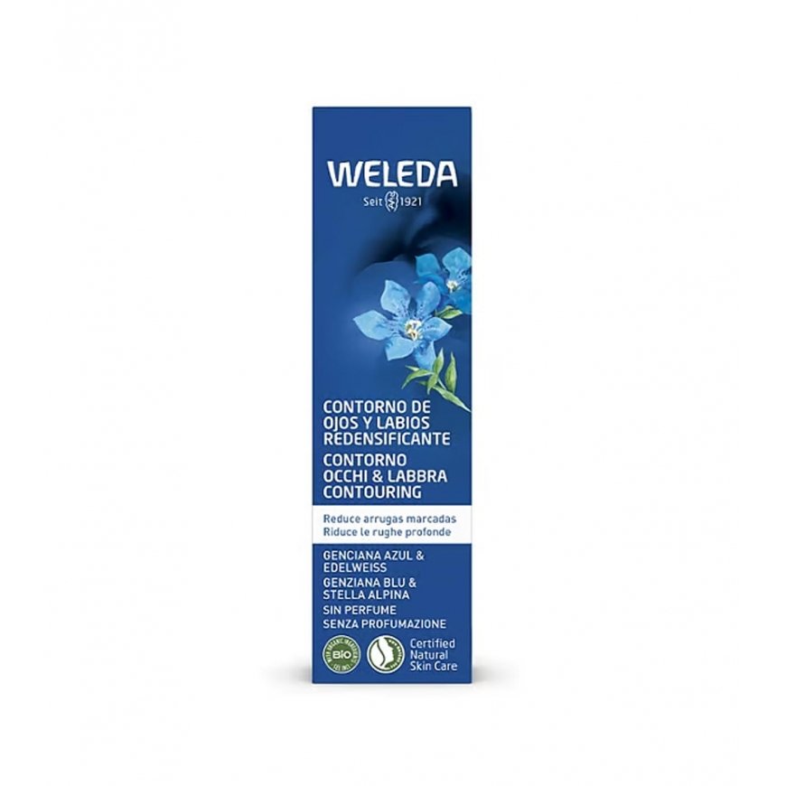 Ikääntymistä estävä silmä- ja huulivoide Weleda Blue Gentian and Edelweiss 10 ml