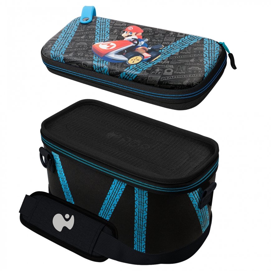 PDP Overnight Hardshell case -kotelo Nintendo musta, Sininen – 4