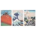 ERIK The Great Wave of Kanagawa Hokusai pack 3 A5 notebooks