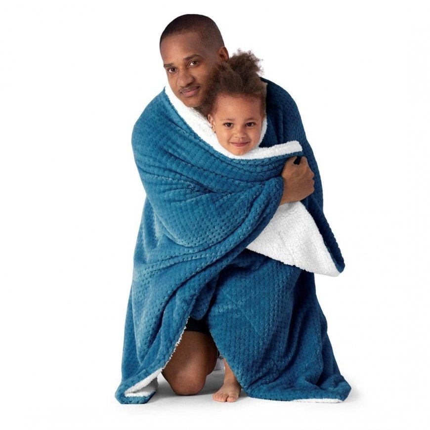 AmeliaHome Peitto SHLEEPY, 70X150 cm, väri: tummansininen – 5