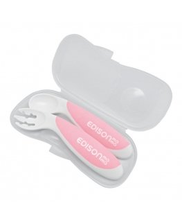 Educational cutlery EDISONmama, from 9 months. PEACH, KJ276