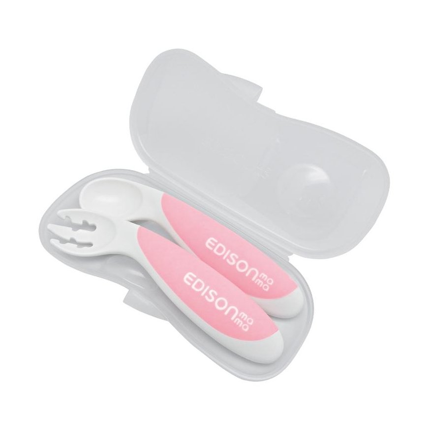 Educational cutlery EDISONmama, from 9 months. PEACH, KJ276