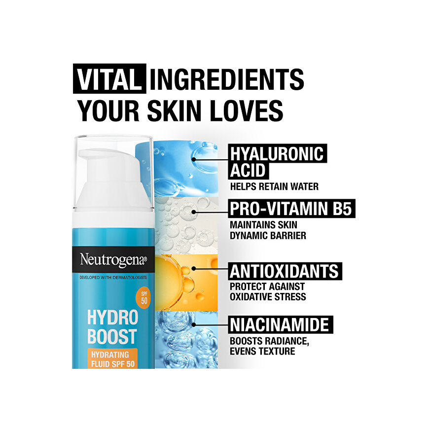 Neutrogena Hydro Boost Moisturizing Face Fluid SPF50 50ml – 3