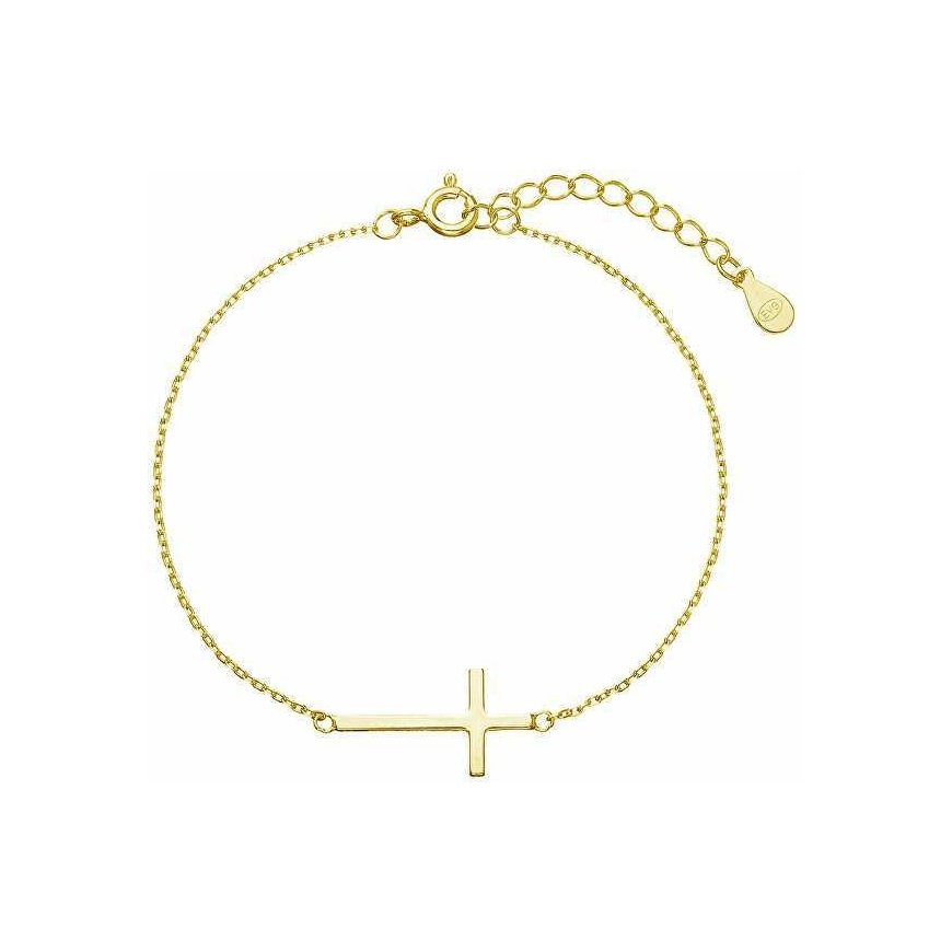 Evolution Group Gold-plated bracelet with a cross 63008