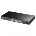 Cudy GS2024S2 tīkla pārslēgs Vadīts L2/L3 Gigabit Ethernet (10/100/1000) 1U Melns Cudy GS2024S2 tīkla pārslēgs Vadīts L2/L3 Gigabit Ethernet (10/100/1000) 1U Melns
