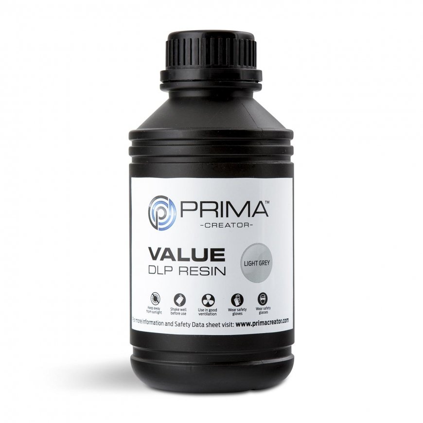 PrimaCreator Value UV/DLP -hartsi - 500 ml - vaaleanharmaa – 2