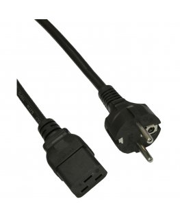 Akyga Server power cable AK-UP-01 IEC C19 CEE 7/7 250V/50Hz 1.8m musta 1,8 m CEE7/7 C19 liitin