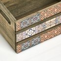 Zeller Present 15191 storage box Rectangular Paper, Plywood Multicolour, Wood