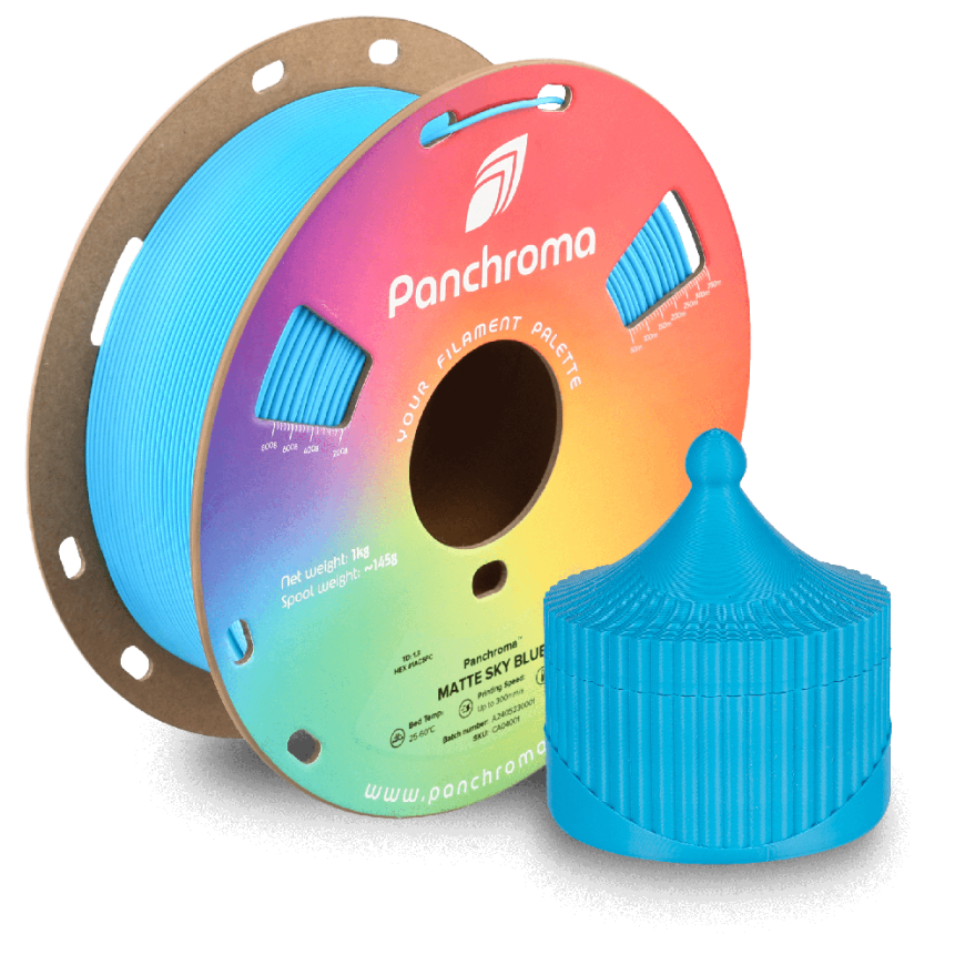 Polymaker Panchroma™ PLA Matte 1.75 mm 1kg - Sky Mėlyna