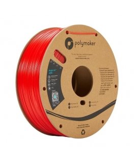 Plastikas Polymaker PolyLite ABS - 1.75mm - 1kg - Raudonas