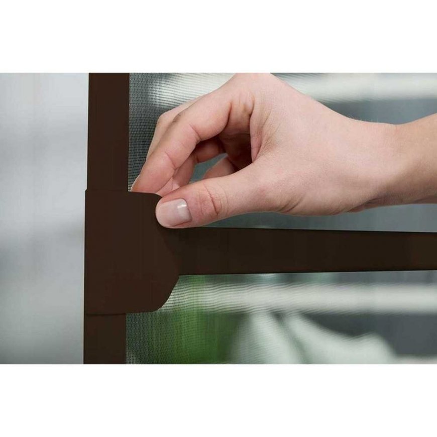 Easy Life Mako Uodų tinklelio durys ALU 100X215 BROWN BASIC PLUS – 4
