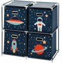 Storage Solutions Toy shelf with containers Space mission, 68 x 35 x 70 cm Storage Solutions Toy shelf with containers Space mission, 68 x 35 x 70 cm