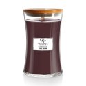 WoodWick Phantom Cherry vahaküünal Silinder Merevaik, Vanilje, Kašmiirpuit, Kirss (puuvili) Burgundi