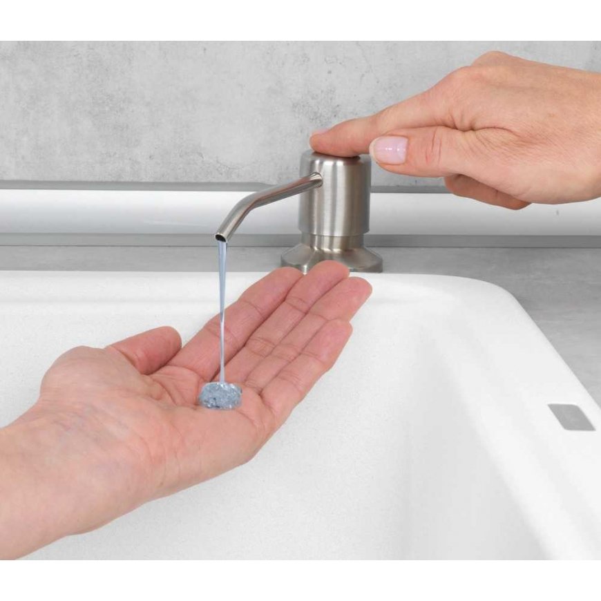 WENKO 54739100 ziepju dozators 0,4 L Nerūsējošs tērauds, Balts – 2
