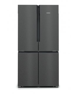 Siemens iQ500 KF96NAXEA side by side ledusskapis Brīvi novietots 605 L E Melns, Nerūsējošs tērauds
