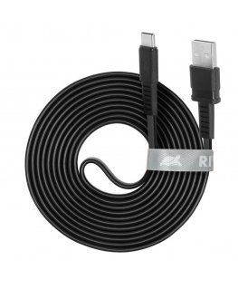 Rivacase PS 6002 BK21 USB-kaabel USB 2.0 2,1 m USB C USB A Must