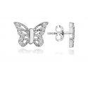 Brilio Silver Brilio Silver Playful silver earrings with butterfly LME0761 Brilio Silver Brilio Silver Playful silver earrings with butterfly LME0761