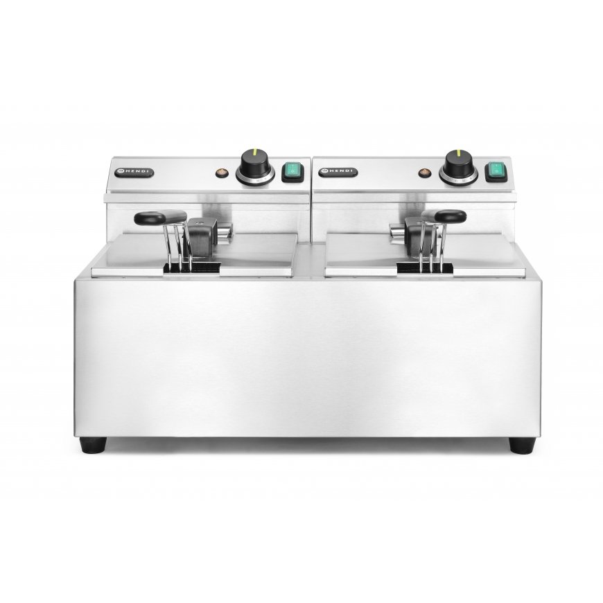 Hendi 207307 rasvakeitin Kaksois 16 L Erillinen 7000 W Hopea – 2