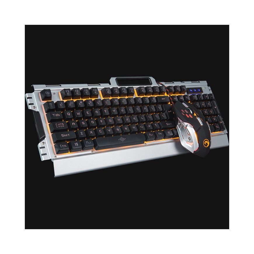 Marvo CM303 keyboard Mouse included Gaming USB Black, Silver – 4