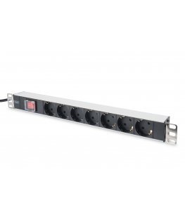 Digitus DN-95402 удлинитель 2 m 7 розетка(и) Черный