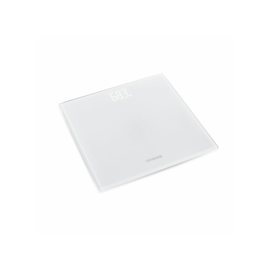 Orava EV-520 personal scale Square White Electronic personal scale