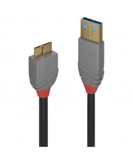 Lindy 36767 USB-kaapeli USB 3.2 Gen 1 (3.1 Gen 1) 2 m USB A Micro-USB B musta