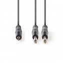 Nedis COTH23200GY15 audiokaapeli 1,5 m 2 x 6.35mm 3.5mm Harmaa Nedis COTH23200GY15 audiokaapeli 1,5 m 2 x 6.35mm 3.5mm Harmaa