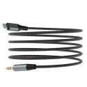 DUDAO audio cable Lightning - mini jack 3.5mm 1m gray L11PRO - Kabel - Audio/Multimedia Pelēks DUDAO audio cable Lightning - mini jack 3.5mm 1m gray L11PRO - Kabel - Audio/Multimedia Pelēks