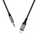 DUDAO audio cable Lightning - mini jack 3.5mm 1m gray L11PRO - Kabel - Audio/Multimedia Harmaa DUDAO audio cable Lightning - mini jack 3.5mm 1m gray L11PRO - Kabel - Audio/Multimedia Harmaa