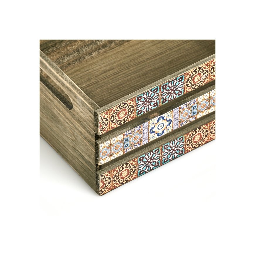 Zeller Present 15192 uzglabāšanas kārba Kaste glabāšanai Taisnleņķa Papīrs, Saplāksnis, Koks Daudzkr – 4