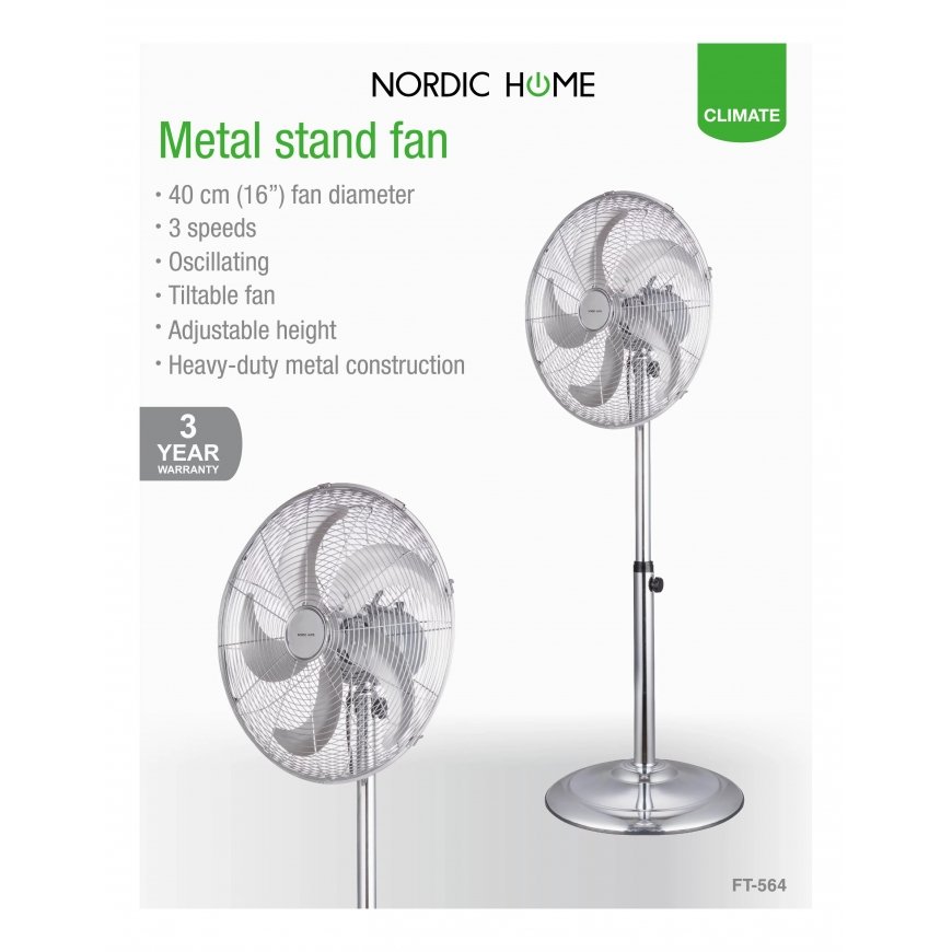 Deltaco FT-564 koduventilaator Kroom – 5